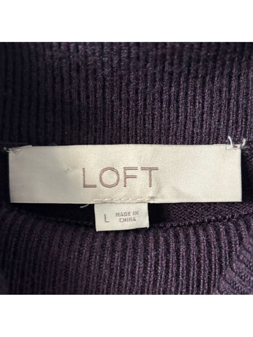 Loft Women’s Ruffle Neck Dress - Picture 2 of 2